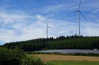 Energielandschaft bei Fürth (Saarland) mit Lebensraumzerstörung - Ist das die Zukunft?